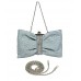 Evening Bag - Quilted Roses - Silver - BG-7202S-SL
